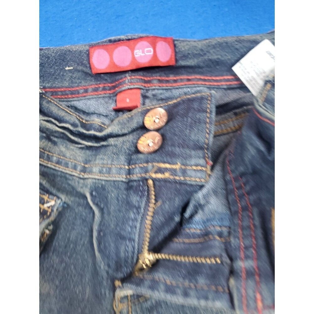 Vintage GLO Jeans Size 3 Juniors Capri Classic Quality Denim Cuffed Retro - Picture 15 of 16